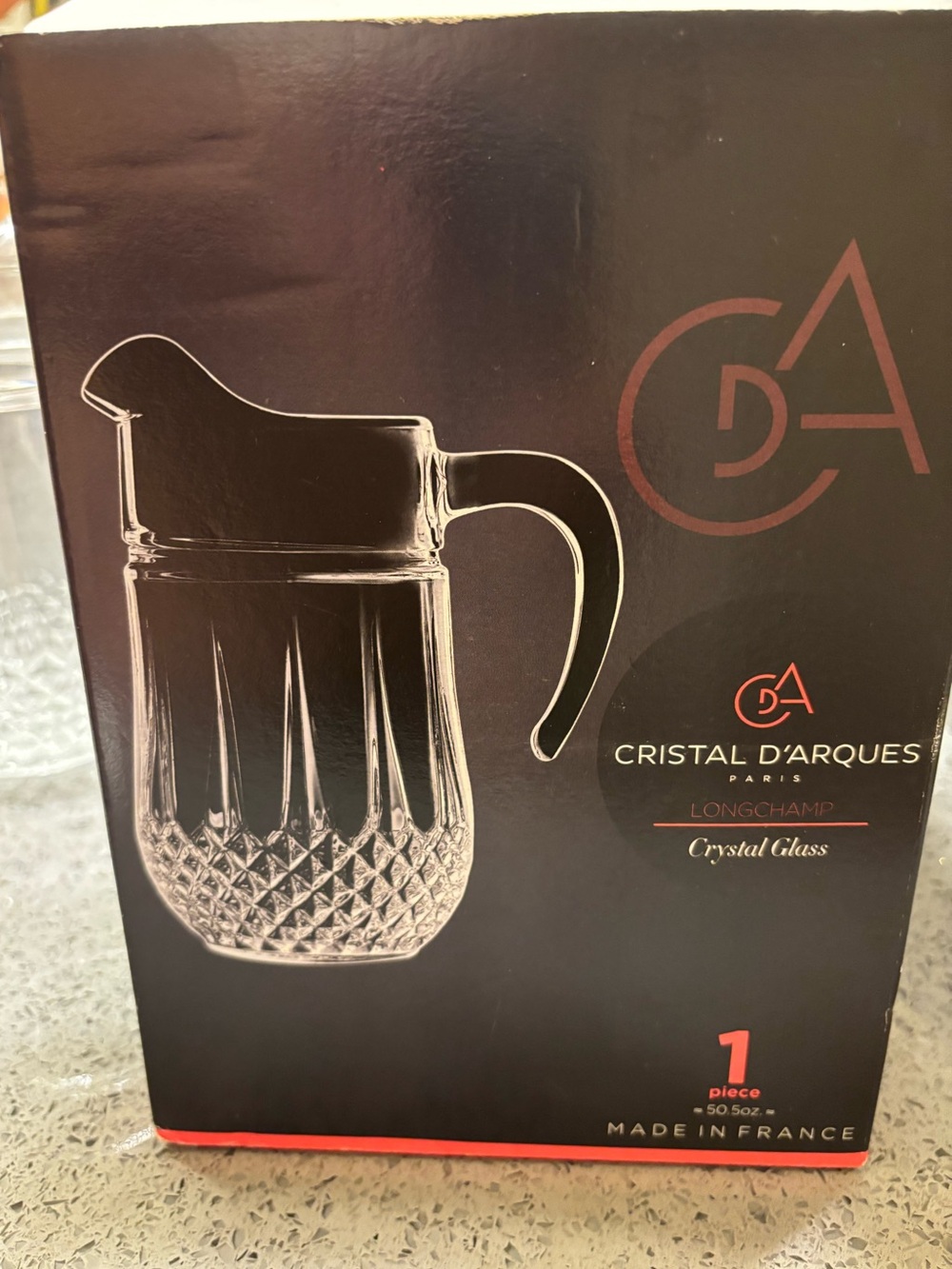 Cristal d'Arques Longchamp Clear Crystal Glass Pitcher - Clear